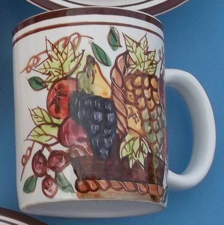 Mediterranean Fruit Bowl Mug