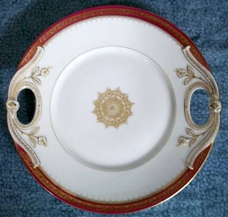 BWD786 Handled Cake Plate