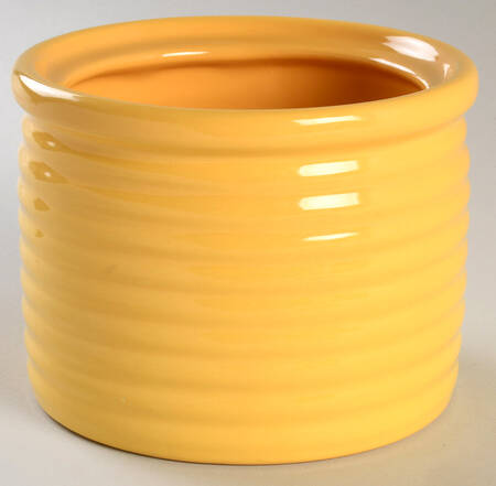 Ring Yellow (New, Circa 2000) 4" Storage Jar No Lid