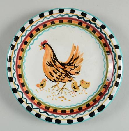 Rooster Salad Plate