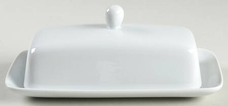 Whiteware (Square) Savion 1/4 Lb Covered Butter