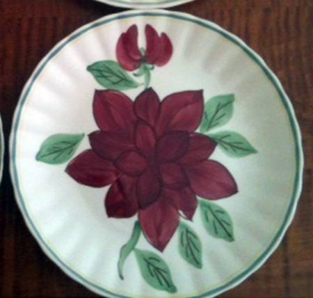 Garden Flowers Salad Plate