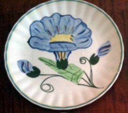 Garden Flowers Salad Plate