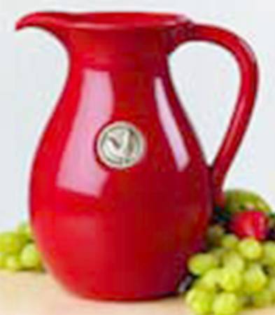 Country Simple Red Storage Jar & Lid