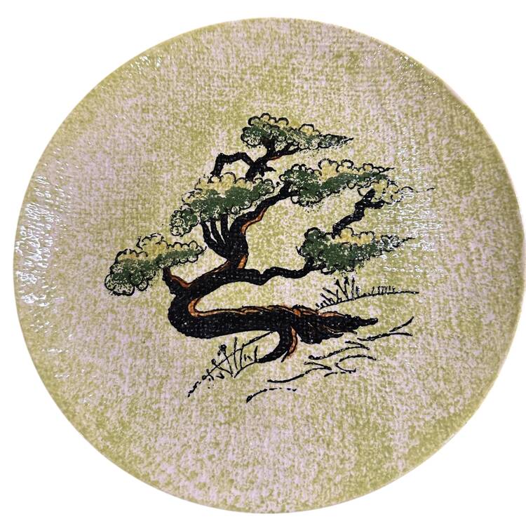 Ming Tree Green Dinner Plate