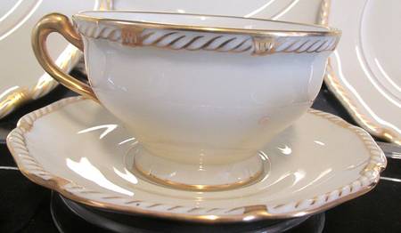 BLK175 Footed Cup & Saucer Set