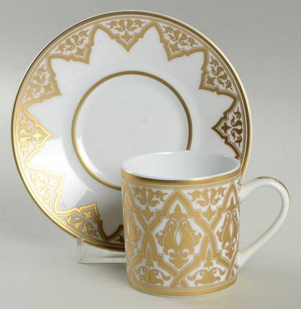 Venise Flat Demitasse Cup & Saucer Set