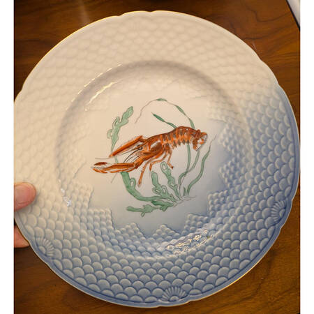 BIG98 Blue Dinner Plate