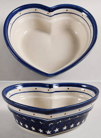 BOW73 8" Heart Shaped Bowl