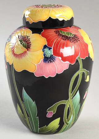 Enameled Giftware 7" Ginger Jar & Lid