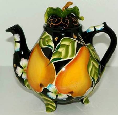 Enameled Giftware Teapot & Lid