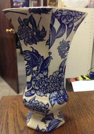 Blue Camillia Chintz by Baum Brothers