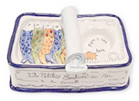 Petite Sardine Figural Tea Light Candleholder