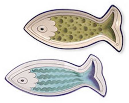 Petite Sardine Figural Appetizer Plate