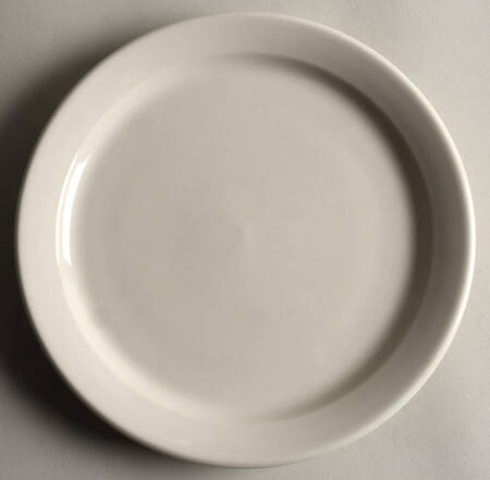 Cream White Luncheon Plate