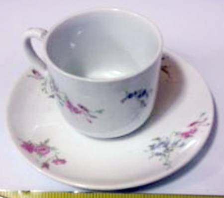 BOO71 Flat Demitasse Cup & Saucer Set