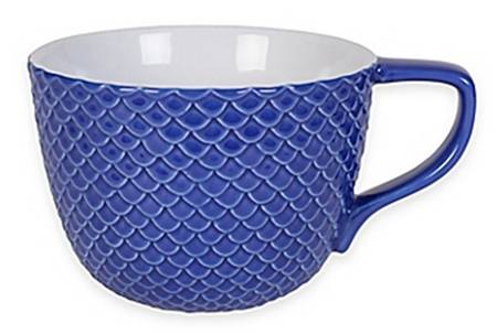 Bistro Blue Scallop Soup Mug
