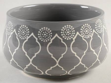 Moroccan Grey Soup/Cereal Bowl