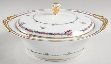 Pompadour Round Covered Vegetable by Bernardaud