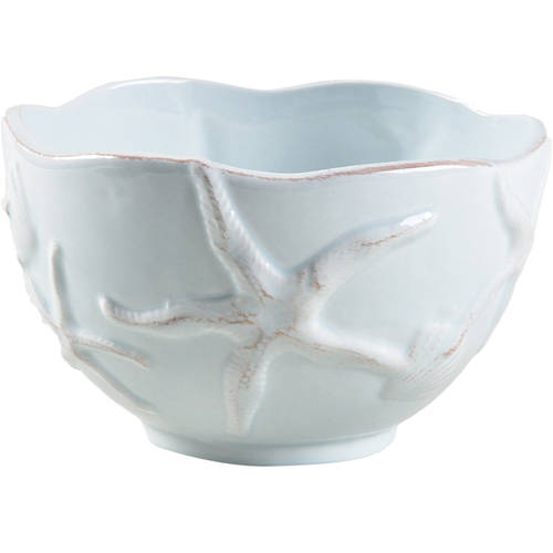 Seahorse and Seashell Menagerie Blue Soup/Cereal Bowl
