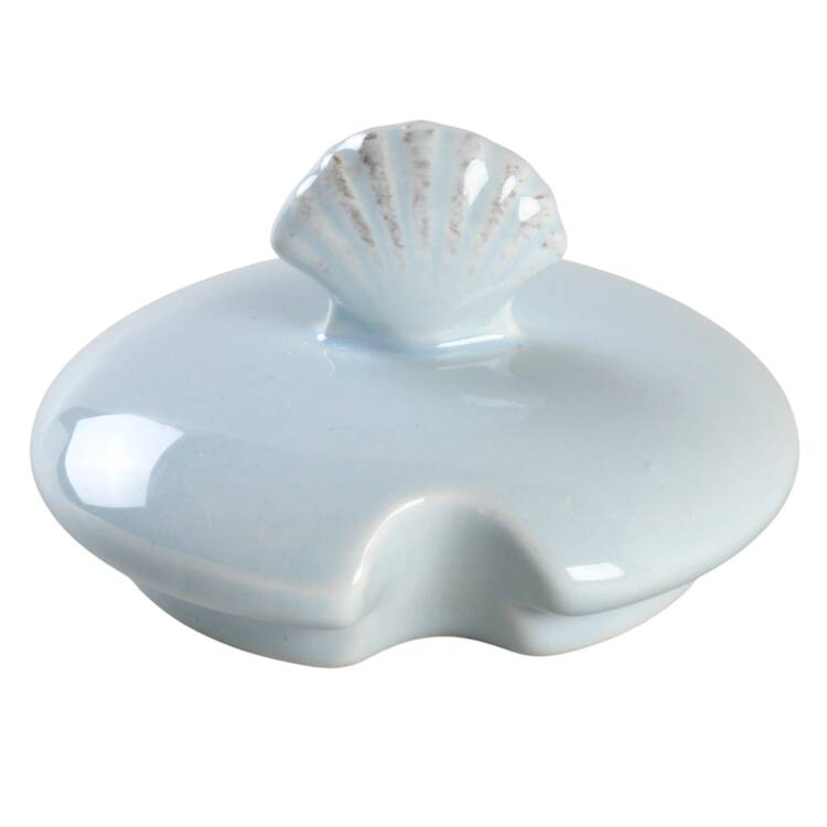 Seahorse and Seashell Menagerie Blue Lid for Sugar Bowl