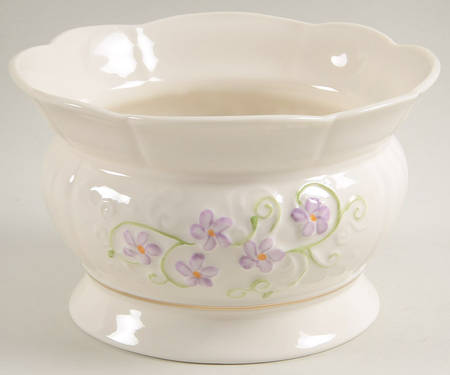 Irish Flax 6" Scalloped Bowl