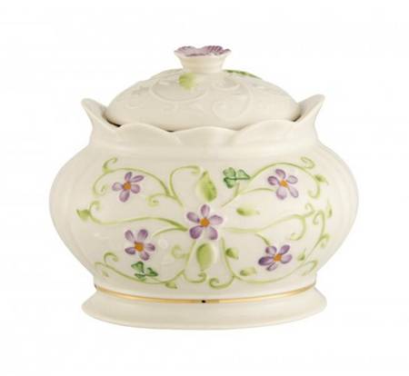 Irish Flax Round Box & Lid
