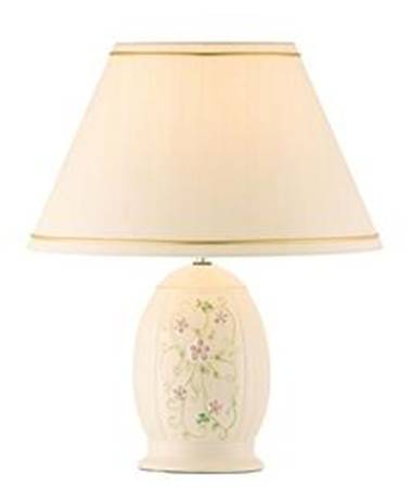 Irish Flax 19" Electric Lamp & Shade