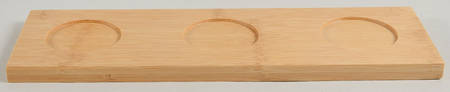Ripple Wood Condiment Tray