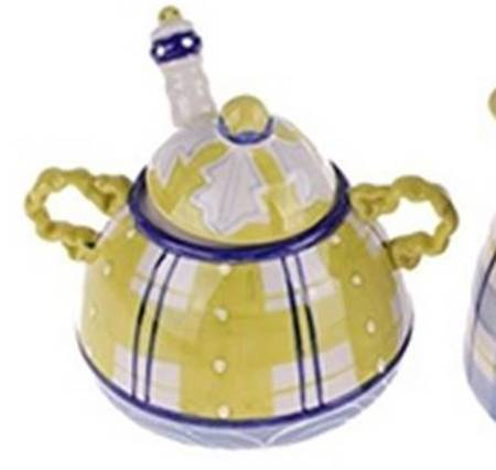 Suncheck Sugar Bowl & Lid W/Spoon