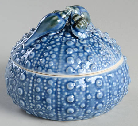 Blue Urchin 5" Round Box & Lid