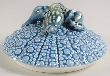 Blue Urchin Lid for 7" Round Box