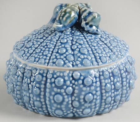 Blue Urchin 7" Round Box & Lid