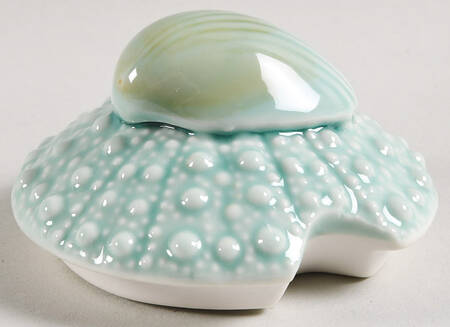 Turquoise Urchin Lid for Sugar Bowl