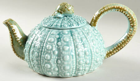 Turquoise Urchin Teapot & Lid