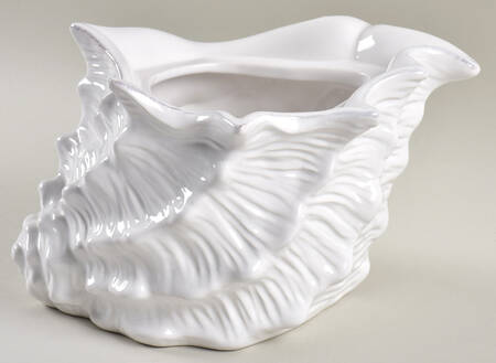 Seawave White Storage Jar No Lid