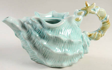 Seawave Turquoise Blue Teapot No Lid