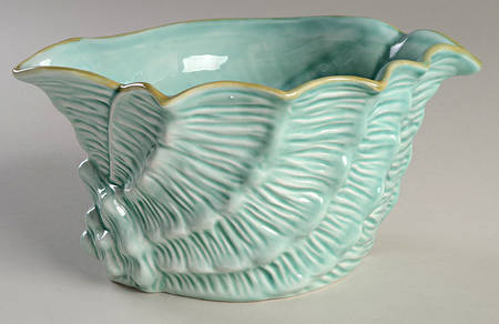 Seawave Turquoise Blue 9" Shell Shaped Bowl