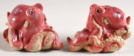 Octopus Red Salt & Pepper Set