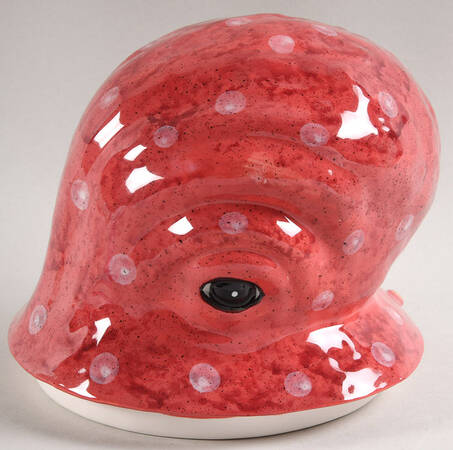 Octopus Red Lid for Cookie Jar