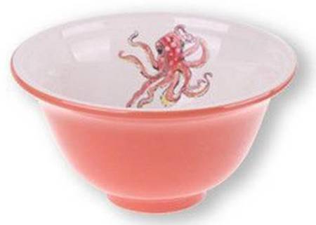 Octopus Red 6" All Purpose Bowl