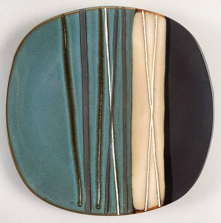 Bazaar Teal Salad Plate