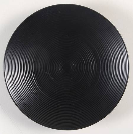 Matte Swirl Black Salad Plate