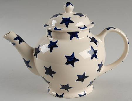 Blue Stars Teapot & Lid