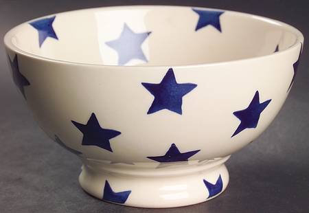 Blue Stars Small French Bowl