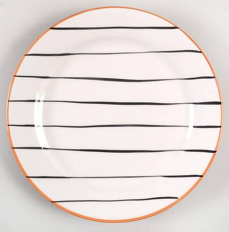 Sabin Striped Salad Plate