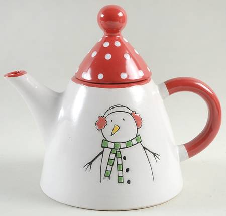 Ornamental Festivities Teapot & Lid