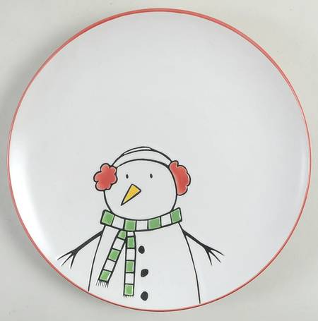 Ornamental Festivities Salad Plate