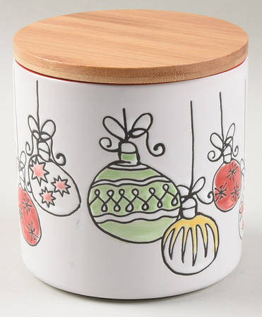 Retro Ornaments Small Canister & Lid