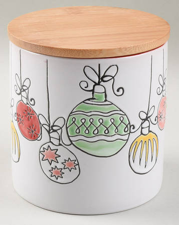 Retro Ornaments Medium Canister & Lid
